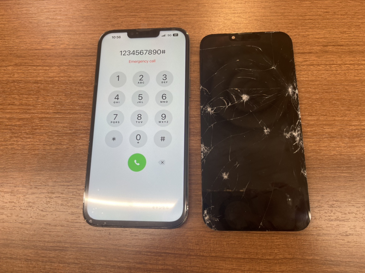 iPhone13ProMax　フロントパネル交換　逗子