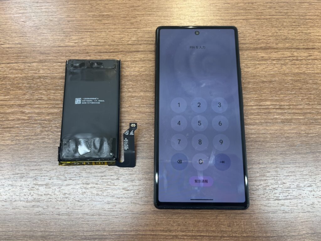 Google Pixel 6　電池交換　横須賀