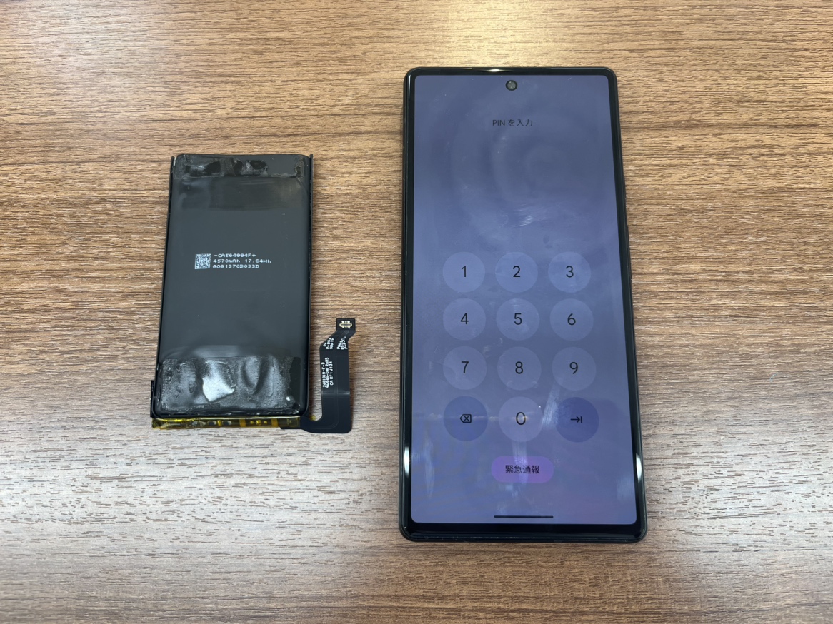 Google Pixel 6　電池交換　横須賀