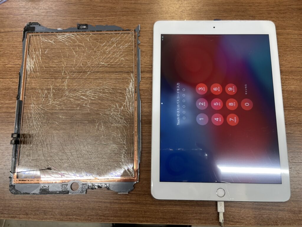 iPad (第6世代)　タッチパネル交換　横須賀