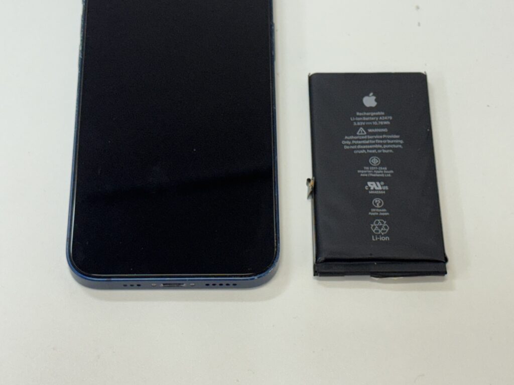 修理後のiPhone12