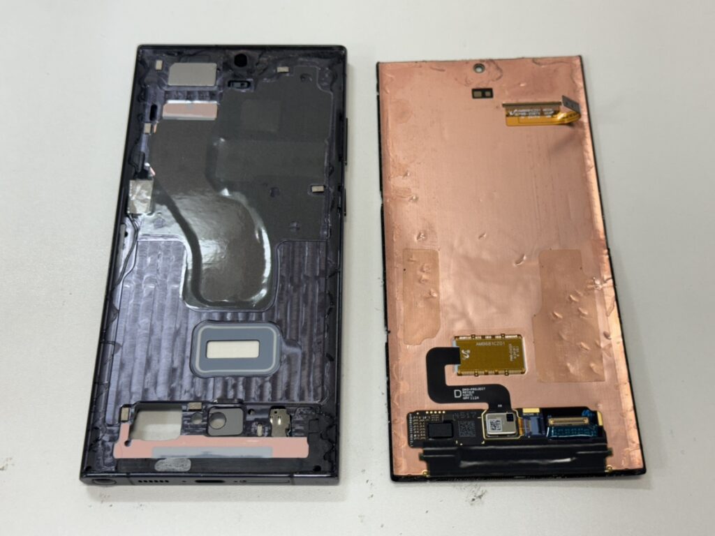 GalaxyS23Ultra 画面交換修理②