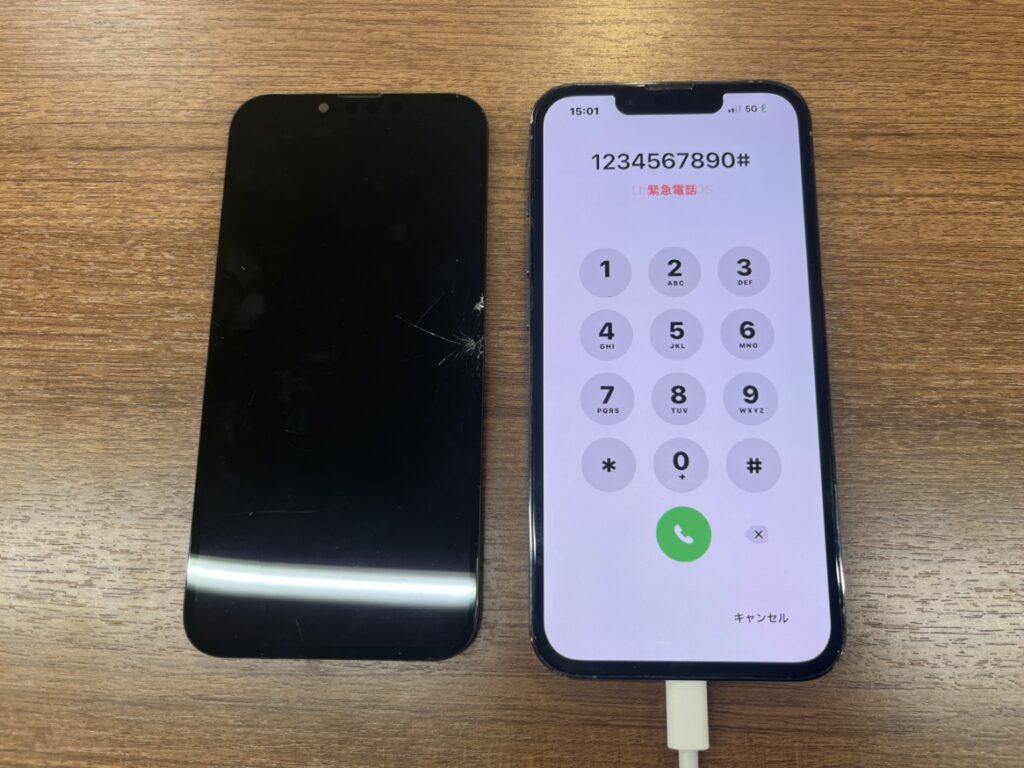 iPhone 13 Pro フロントパネル交換 久里浜