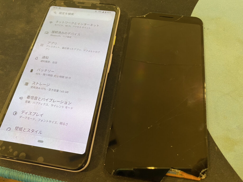 Google Pixel 3a XL 液晶交換 関内