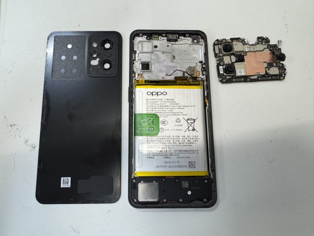 OPPO Reno9 A 基板移植 画面故障 関内 尾上町 修理中