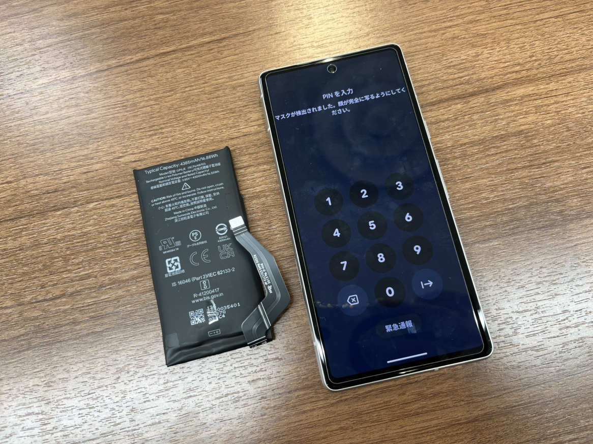 Google Pixel 7a バッテリー交換　横須賀