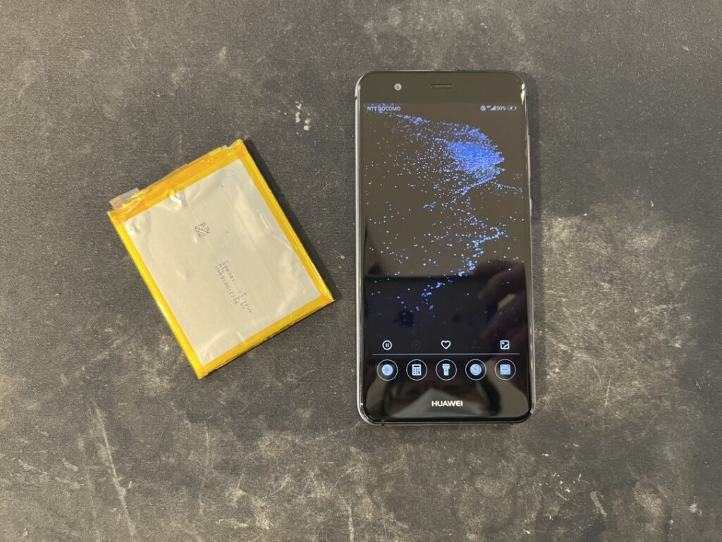 HUAWEIP10lite バッテリー交換後