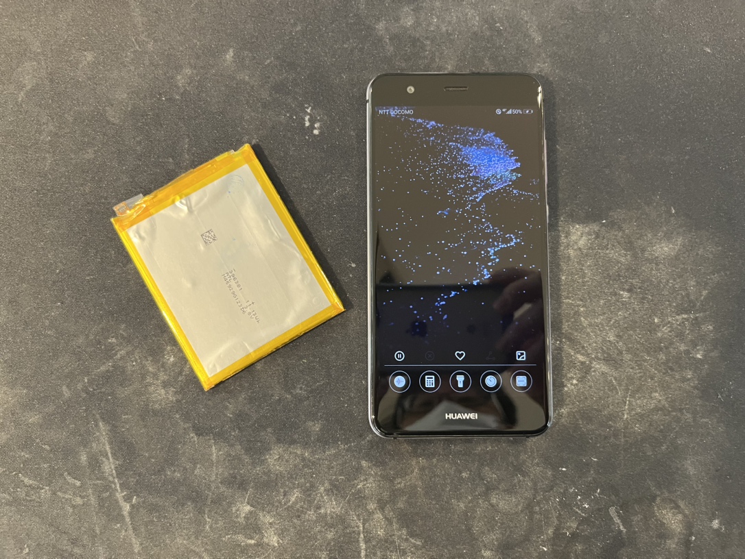 HUAWEIP10lite バッテリー交換後