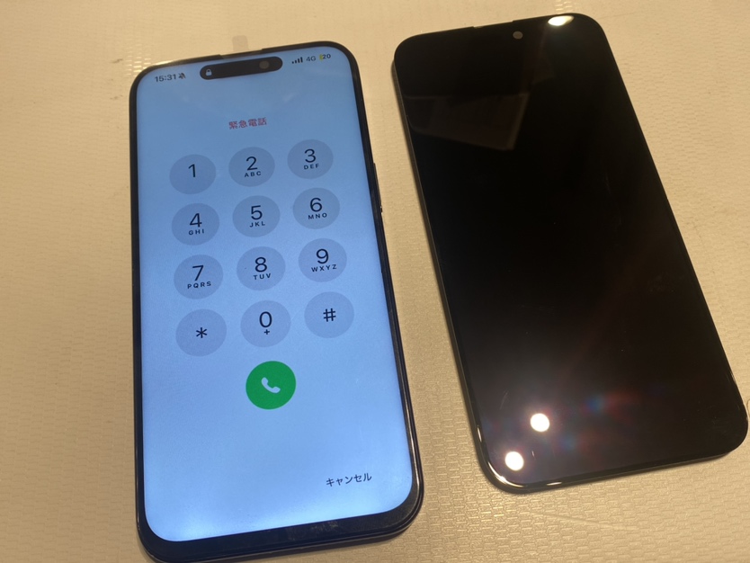iPhone 15 Pro Max　画面交換　横浜関内本店