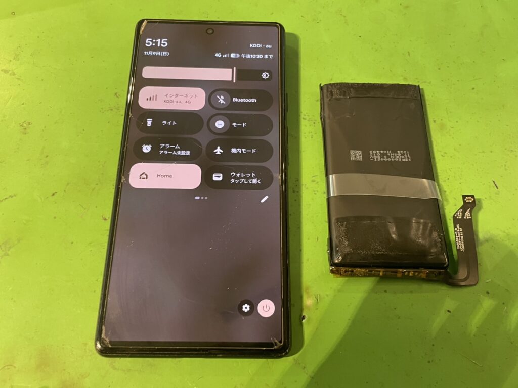 Pixel7バッテリー膨張