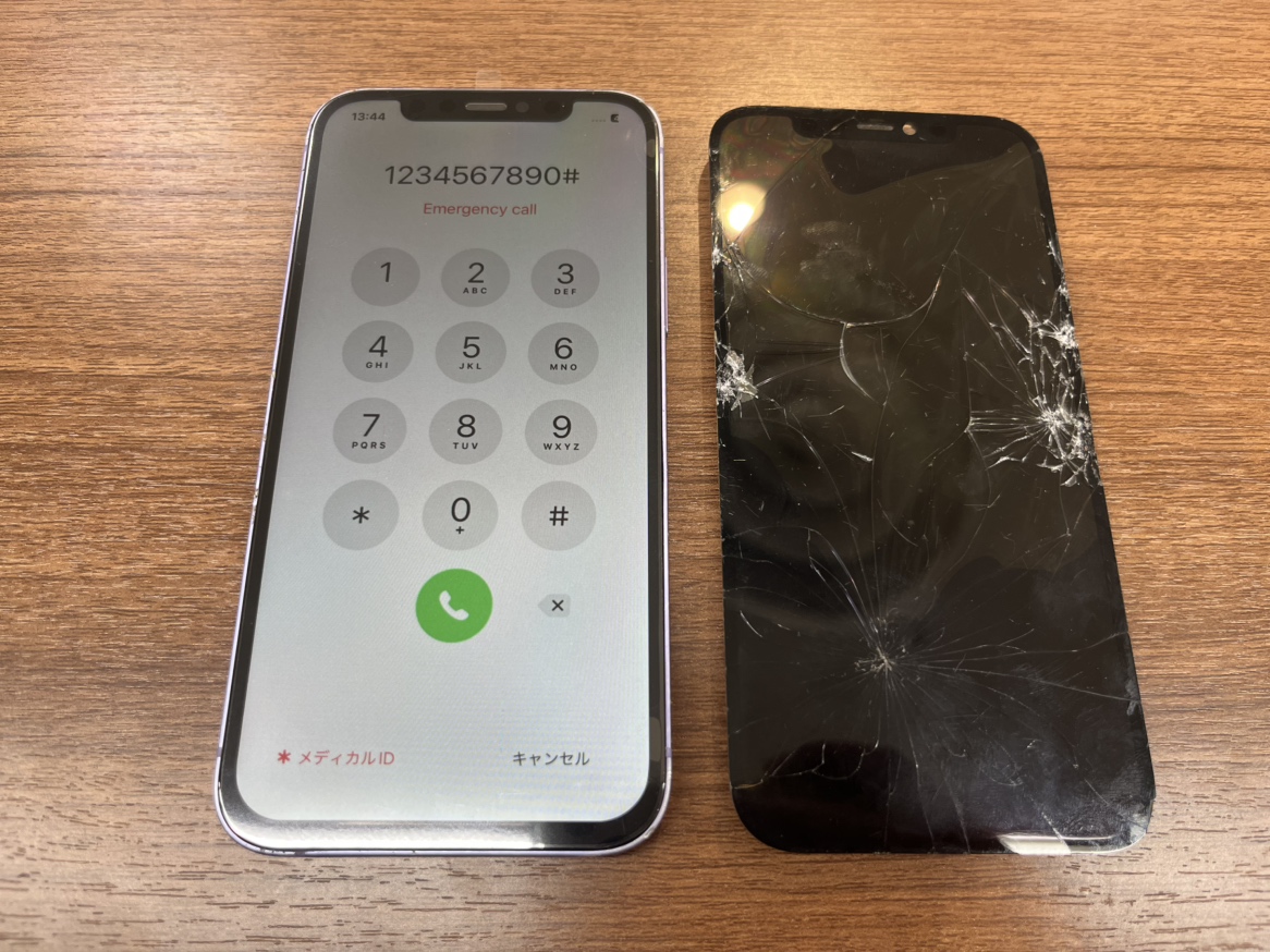 iPhone 12 液晶画面交換　即日修理対応　横須賀　