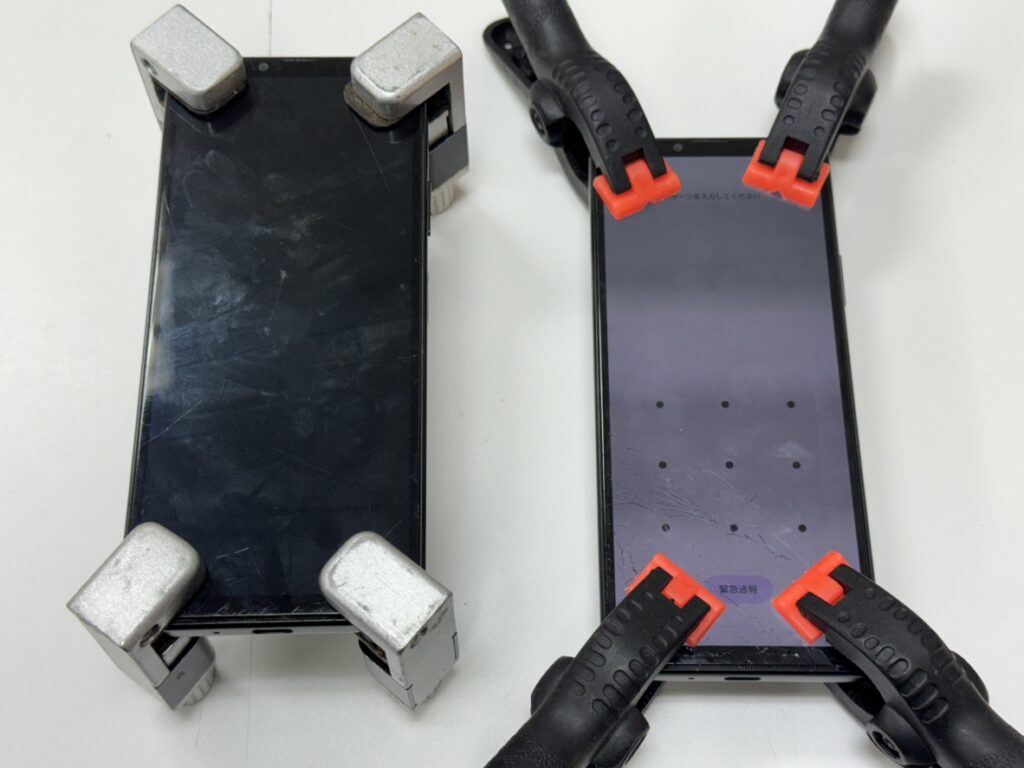 基板移植により画面が表示され、データ復旧が可能になったXperia 8 lite。