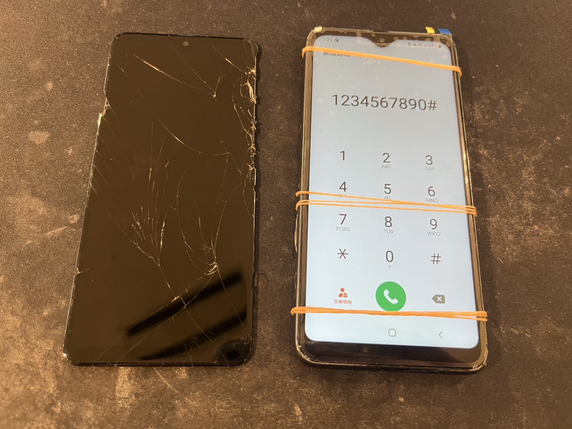 GalaxyA20 画面交換 横須賀 即日修理