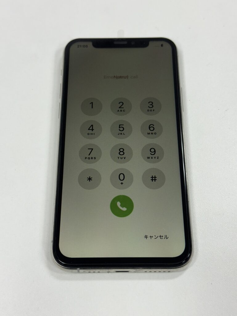 15分で画面交換が完了したiPhone 11 Pro。