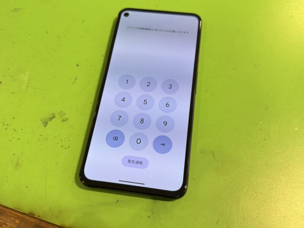 Google Pixel 5a　画面交換修理　関内