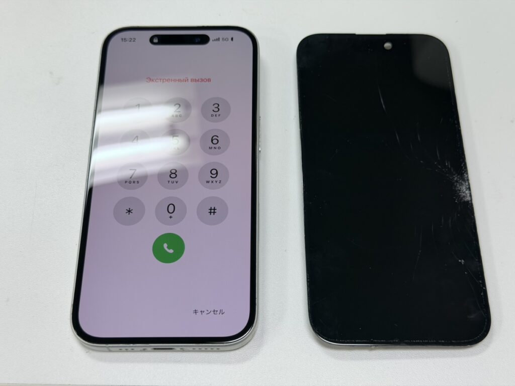 15分で画面交換が終わり、美しい液晶が復活したiPhone 16