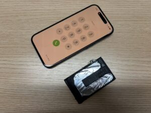 iPhone16バッテリー交換完了後の電源確認(横浜関内対応)
